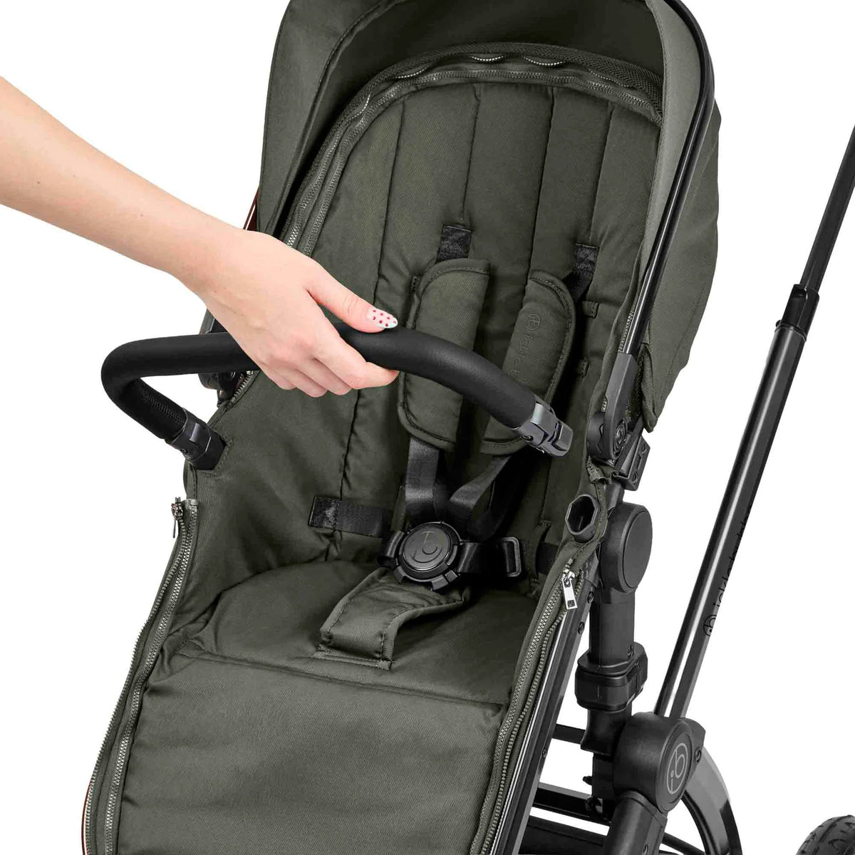 Ickle Bubba Stomp Elements Edition 12 Piece Pram Bundle - Forest Green