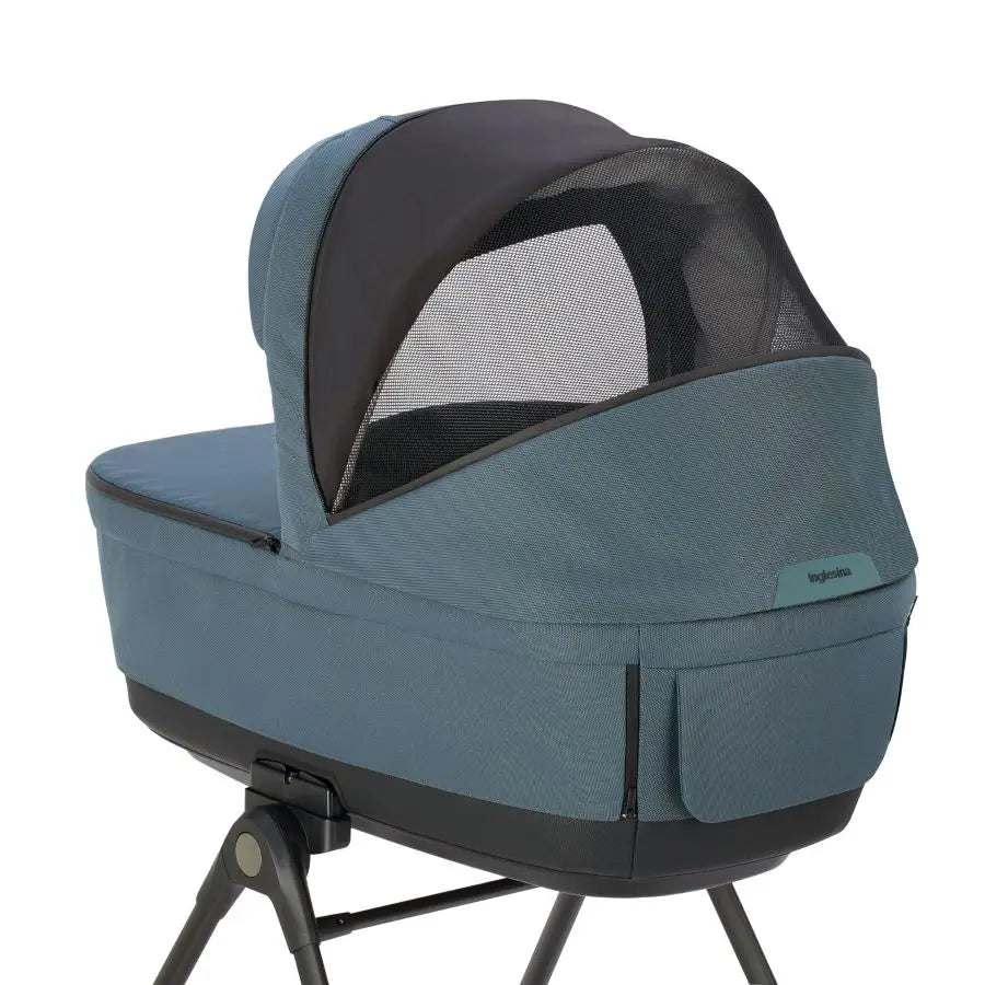 Inglesina Aptica XT 3 in 1 Travel System 2026 - Himalaya Blue | Lie-Flat Car Seat & 360° Base