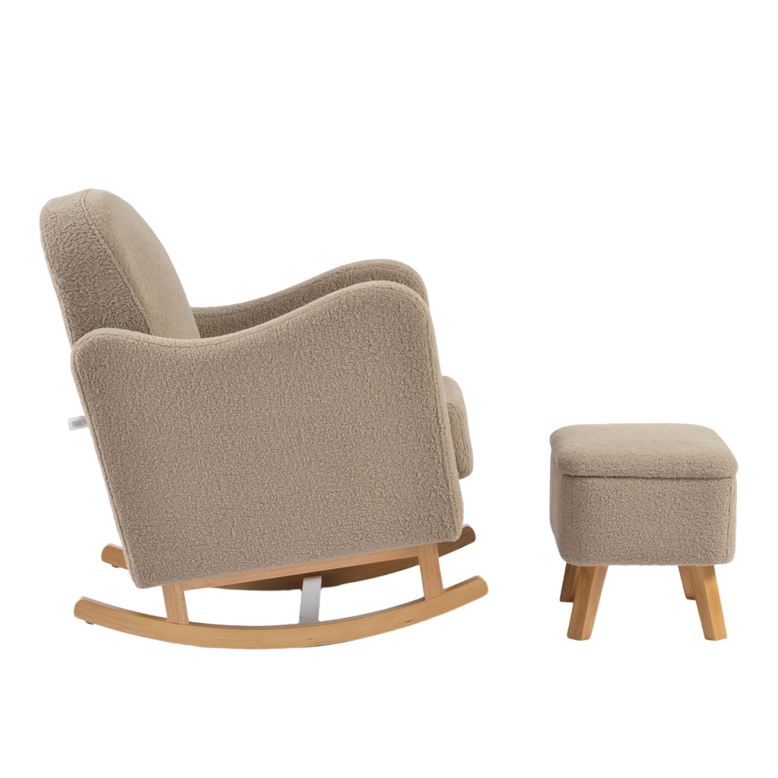 Bebe & Beyond Soother Nursing Chair with Footstool– Biscuit Teddy