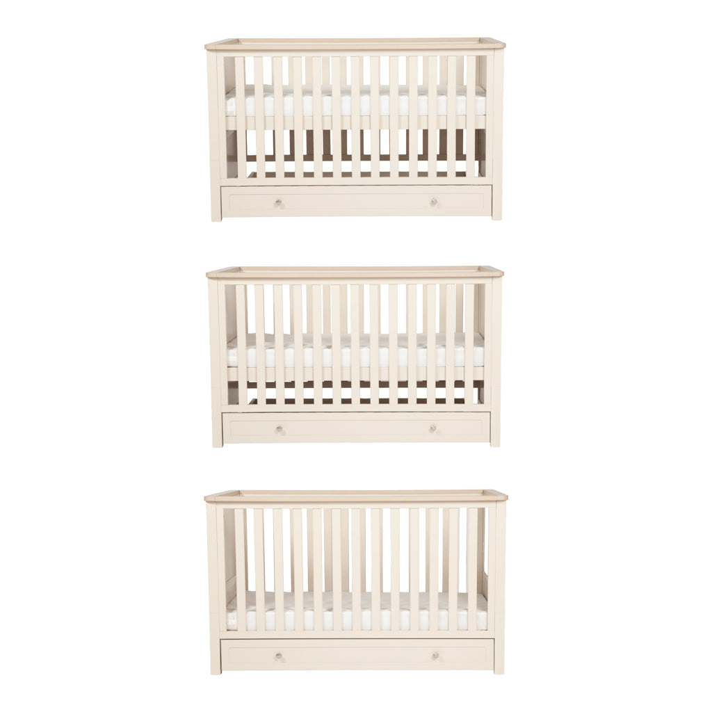 Bebe & Beyond Wanderer 3 Piece Nursery Furniture Set – Cashmere & Oak