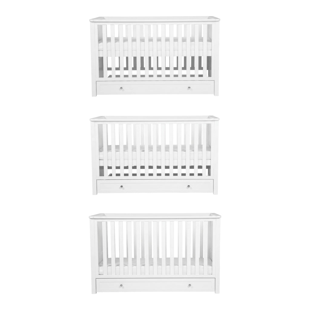Bebe & Beyond Wanderer Cot Bed - White