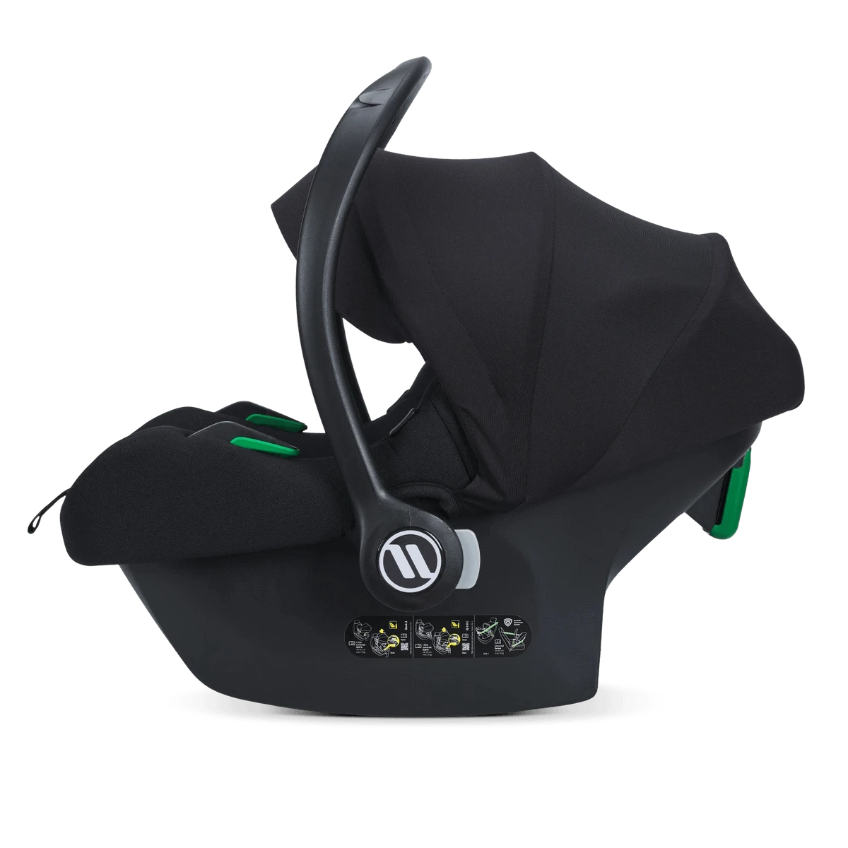 Avionaut Cosmo Airflow i-Size Infant Carrier with Dock 2 Isofix Base - Black Avionaut