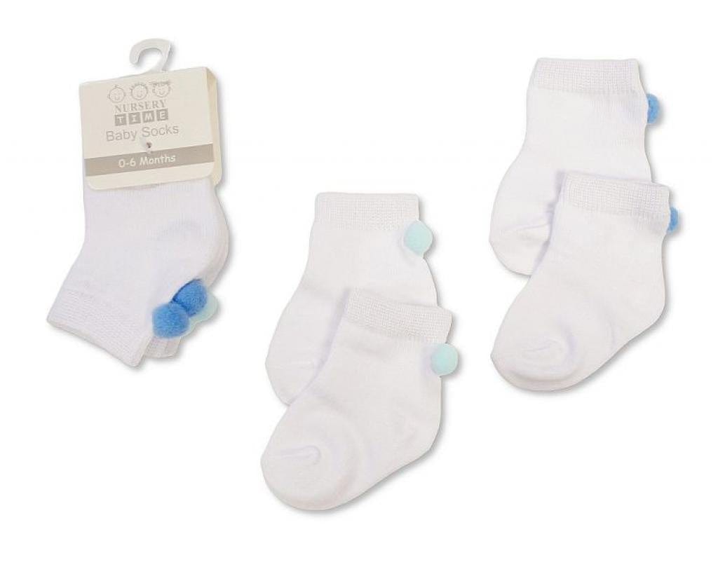 Baby Ankle Pom Socks Nursery Time