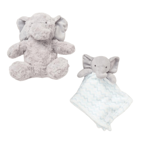 Baby comforter and toy Elephant set Snuggle Tots