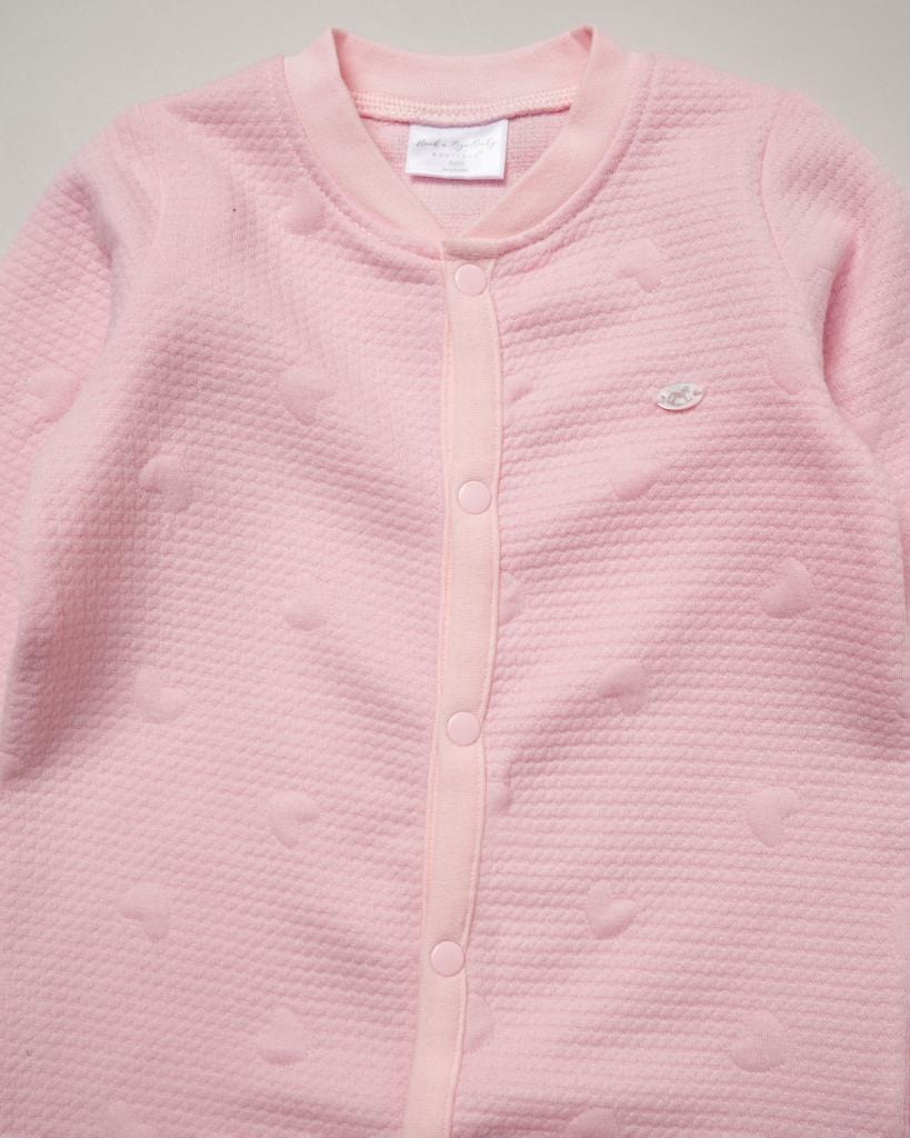 Baby Girls Heart Layette Set rock a bye baby