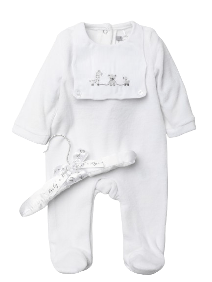 Baby Ivory Toy Box Sleepsuit rock a bye baby