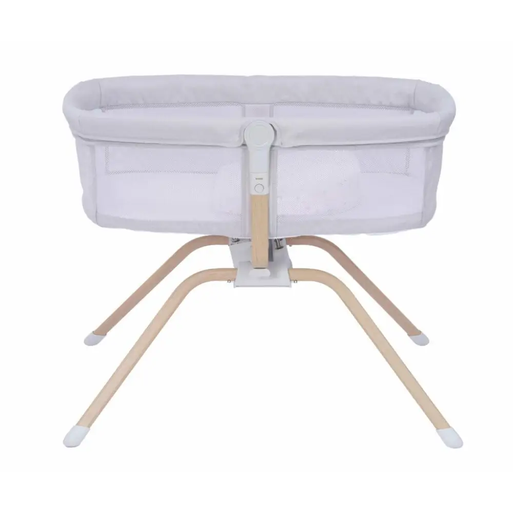 BabyMore Air Motion Gliding Crib - Light Grey Babymore