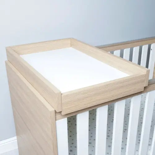 BabyMore Cot bed Top Changer - Oak For Luno & Veni Babymore