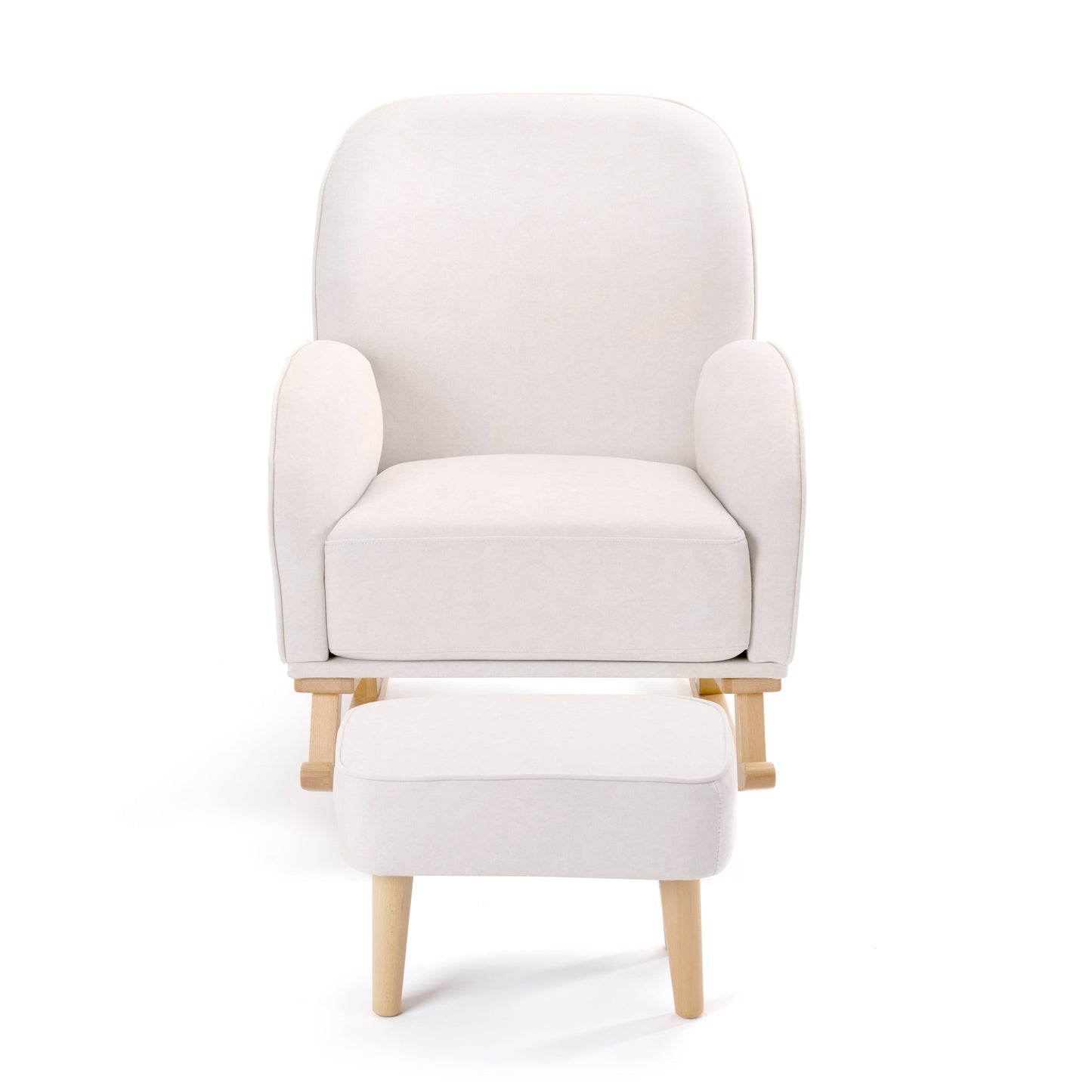 Babymore Freya Cream Nursery Chair & Stool Babymore