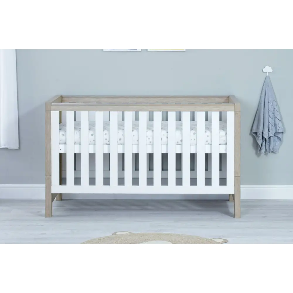 Babymore Luno 2 Piece Nursery Room Set - Oak White Babymore