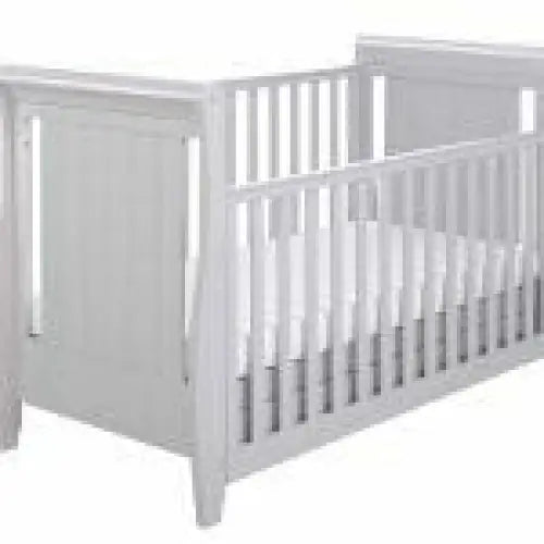 Babymore Stella Grey Cot Bed - Dropside Babymore