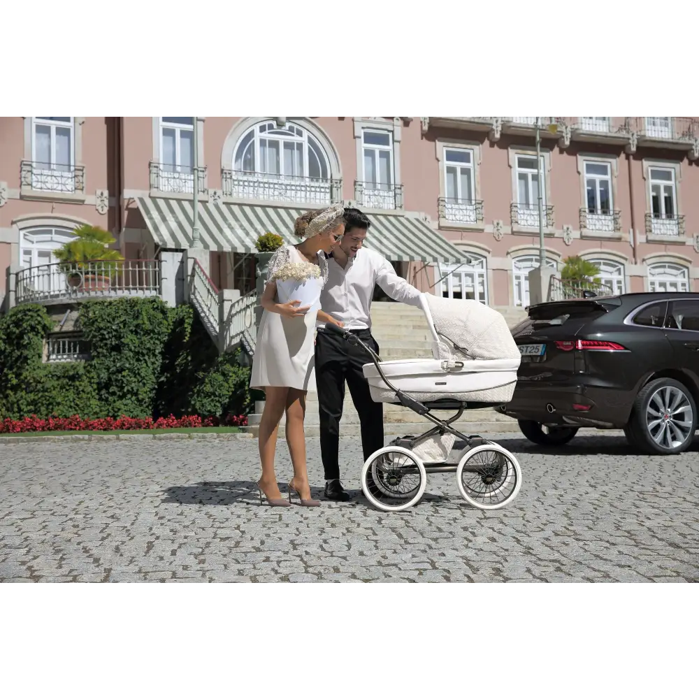 Bebecar Stylo Woven White 3 in 1 Travel System - New 2025 Prive Range Bebecar