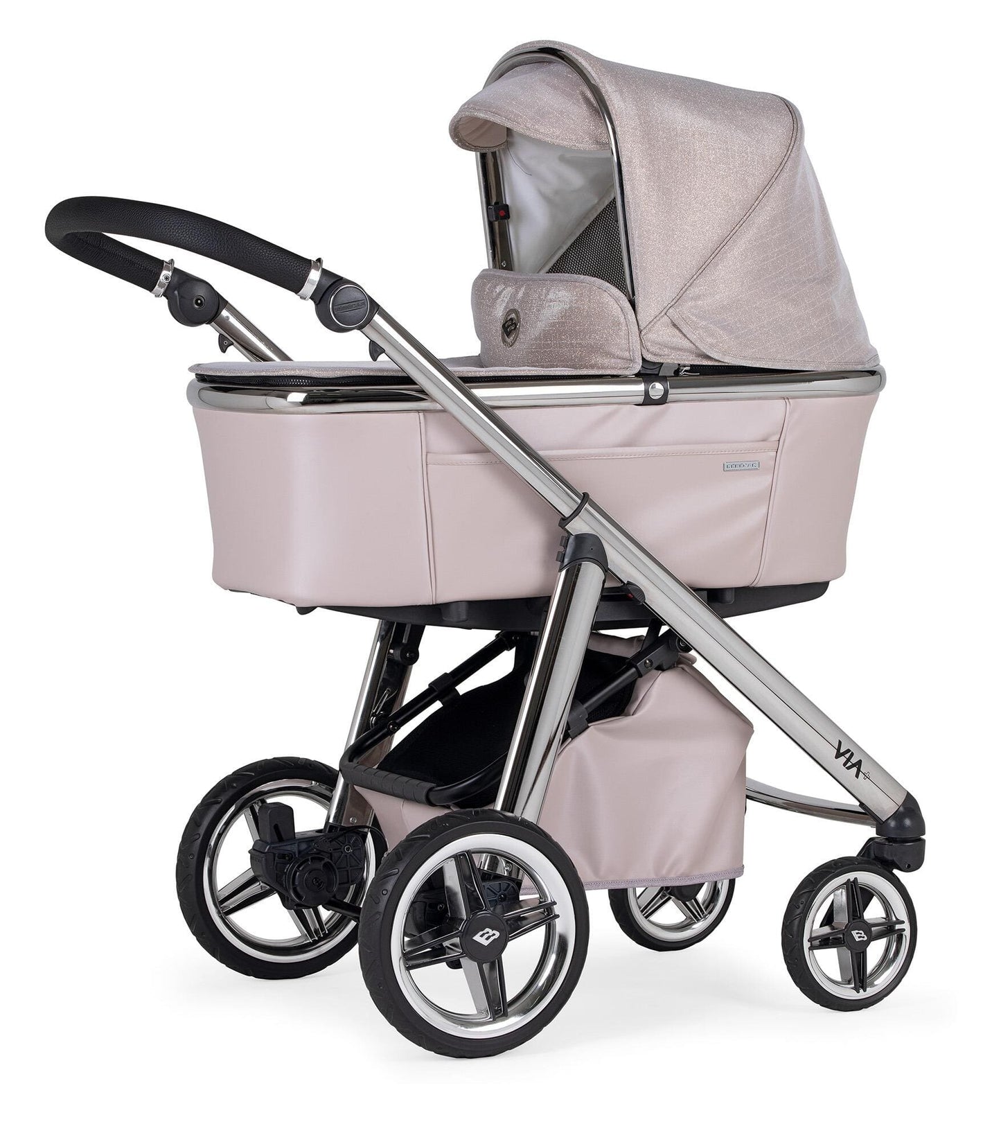 Bebecar Via+ Prive 2024 - Rose Glitter Pram Bebecar