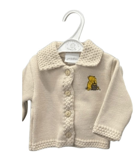 Beige Winnie The Pooh Style Cardigan General Not specified