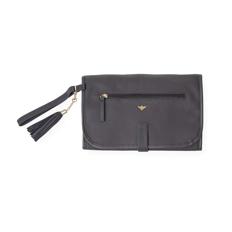 Bizzi Growin Vegan Leather Nappy Change Clutch Bag - Smoke Grey Bizzi Growin