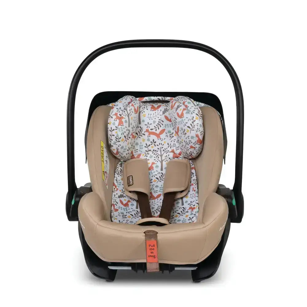 Cosatto Acorn Recline i-Size 0+ Car Seat – Foxford Hall | Reclining Infant Seat from Birth (40–87cm)