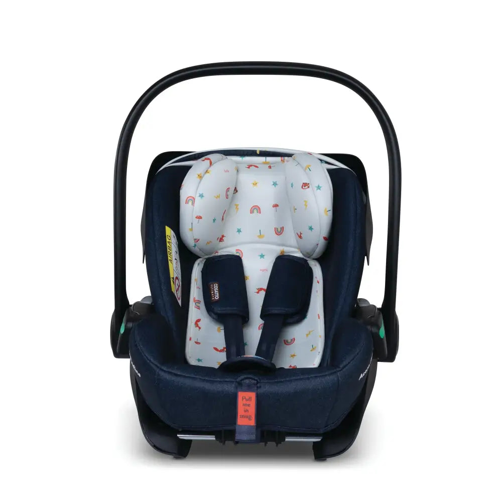 Cosatto Acorn Recline i-Size 0+ Car Seat – Doodle Days | Reclining Infant Seat from Birth (40–87cm)
