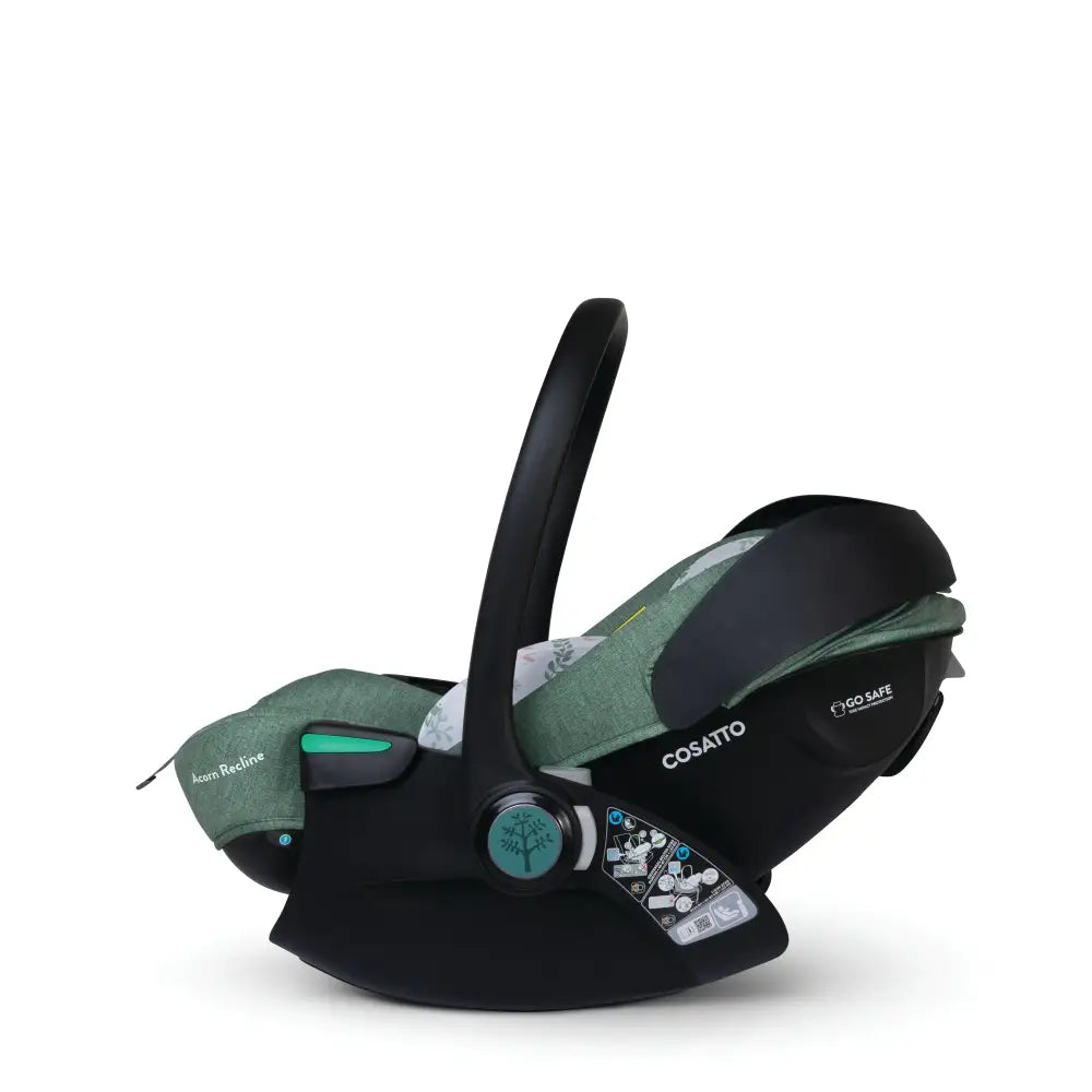 Cosatto Acorn Recline i-Size 0+ Car Seat – Meadow | Reclining Infant Seat from Birth (40–87cm)