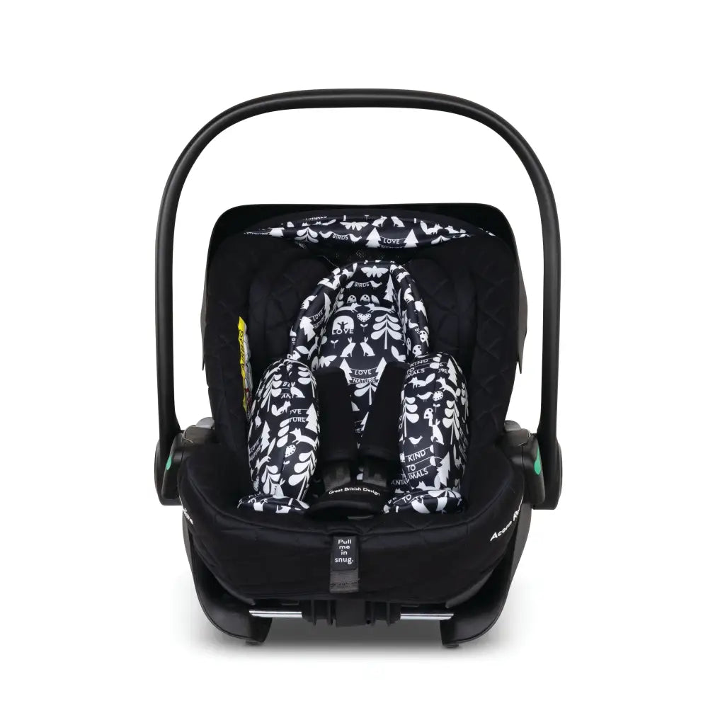 Cosatto Acorn Recline i-Size 0+ Car Seat – Silhouette | Reclining Infant Seat from Birth (40–87cm)