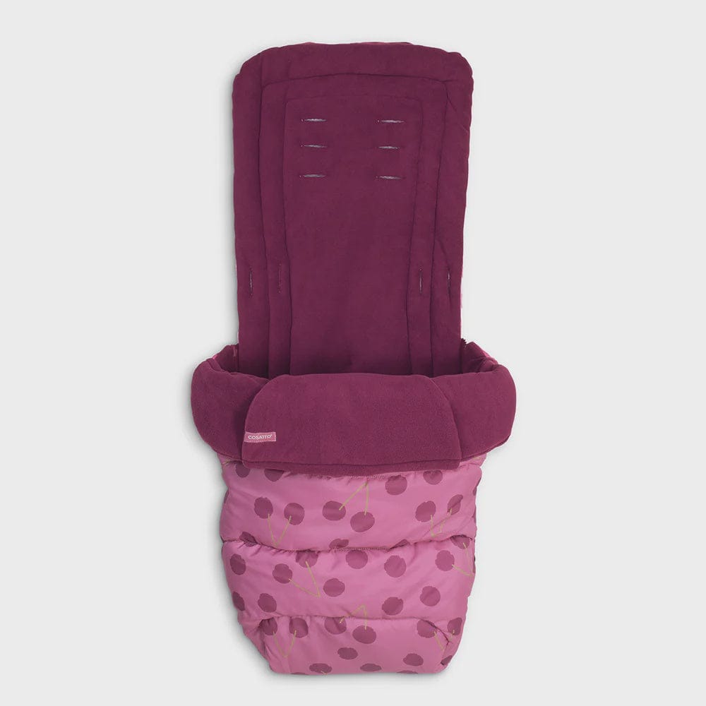Cosatto Footmuff & Liner – Cherry Pie | Universal Pushchair Footmuff Cosatto
