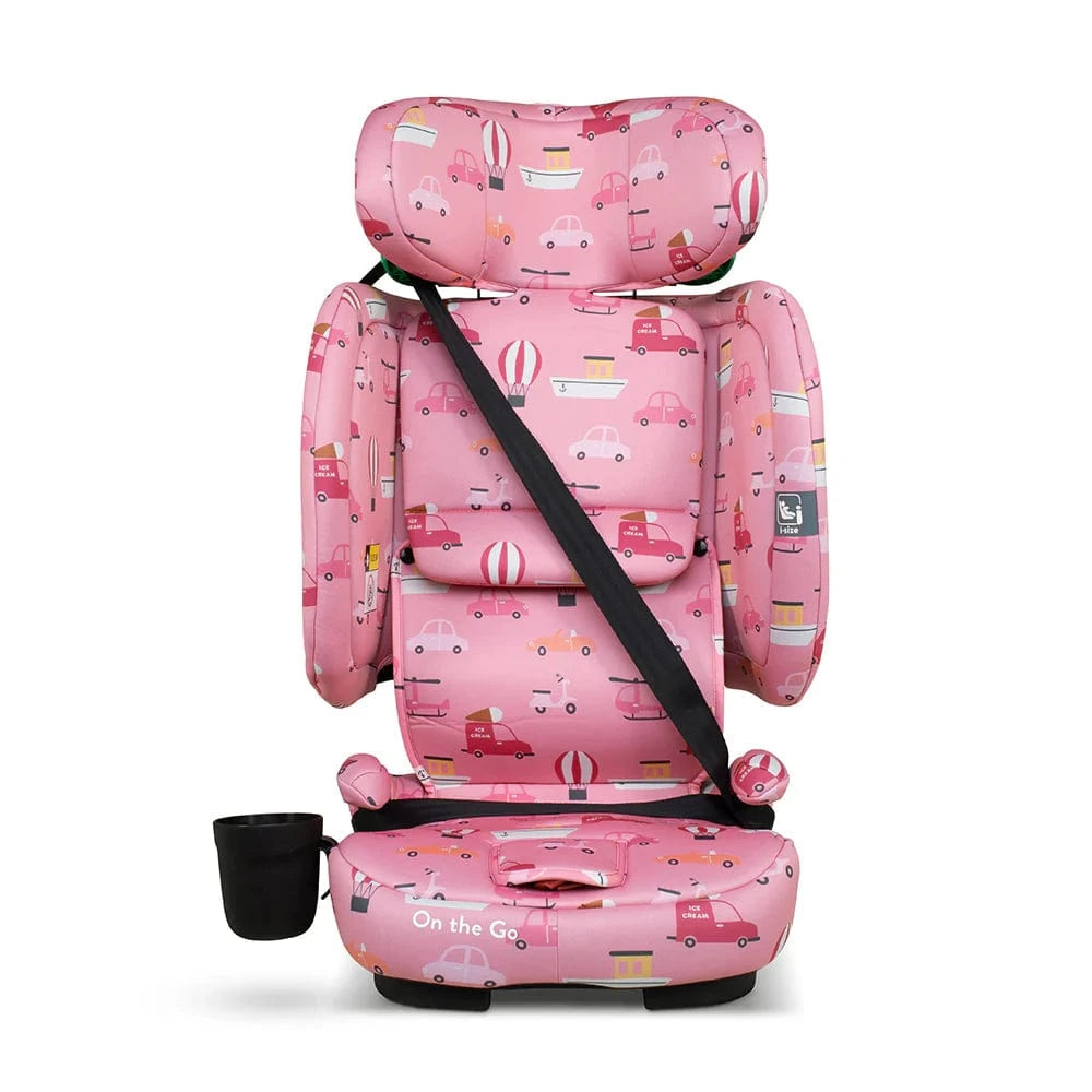 Cosatto On The Go i-Size Travel Car Seat Itchy Feet Rosy Cosatto