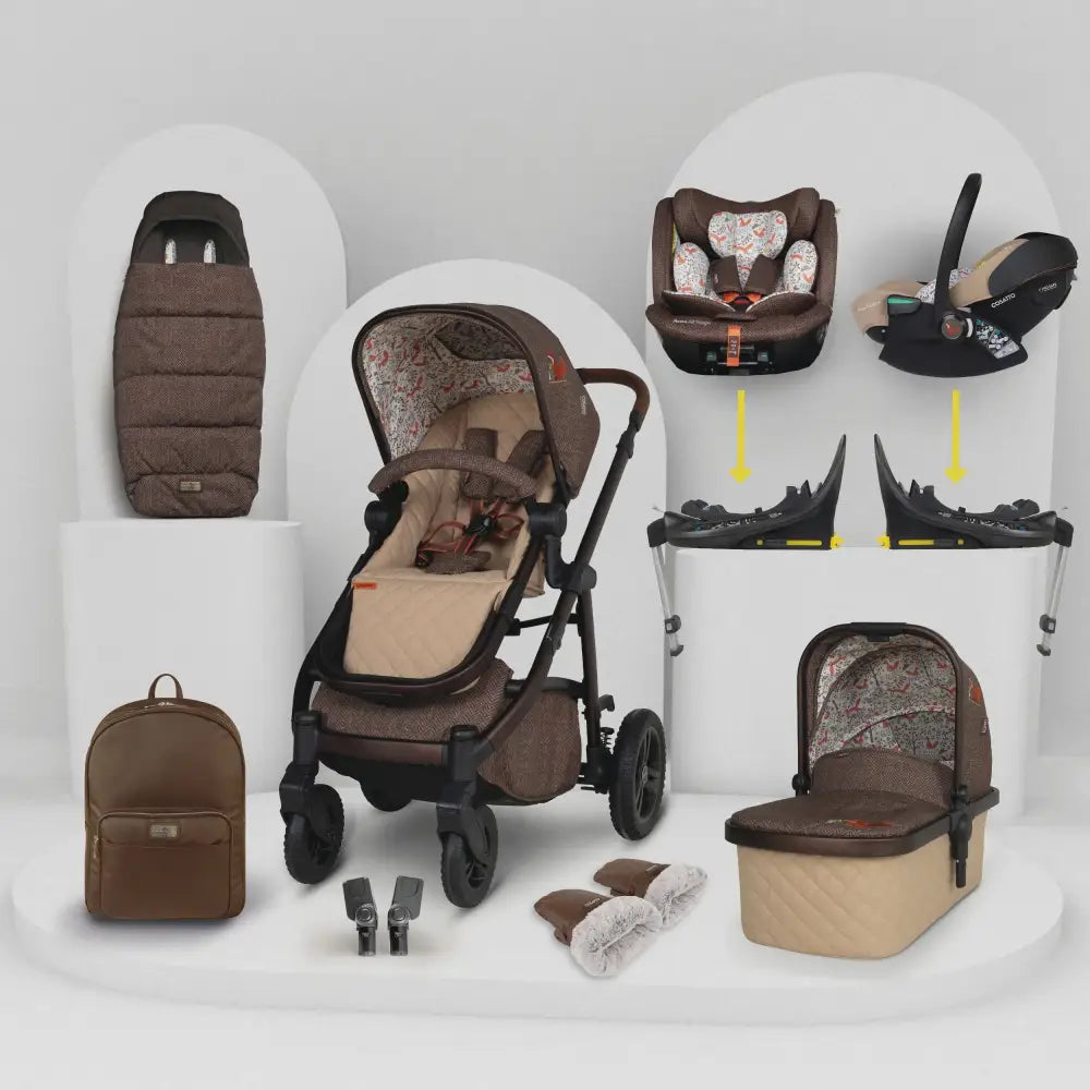 Cosatto Wow 3 All Stage Family Rotate & Recline 2 Base Travel System Bundle – Foxford Hall Cosatto