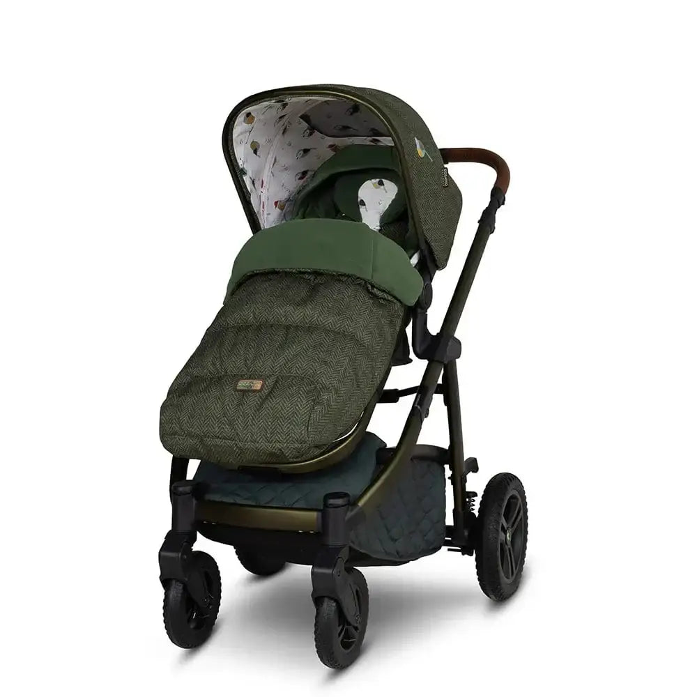 Cosatto Wow 3 Rotate Bundle – Bureau | Travel System with Carrycot + Acorn 2 i-Size Car Seat & Rotating Base Cosatto