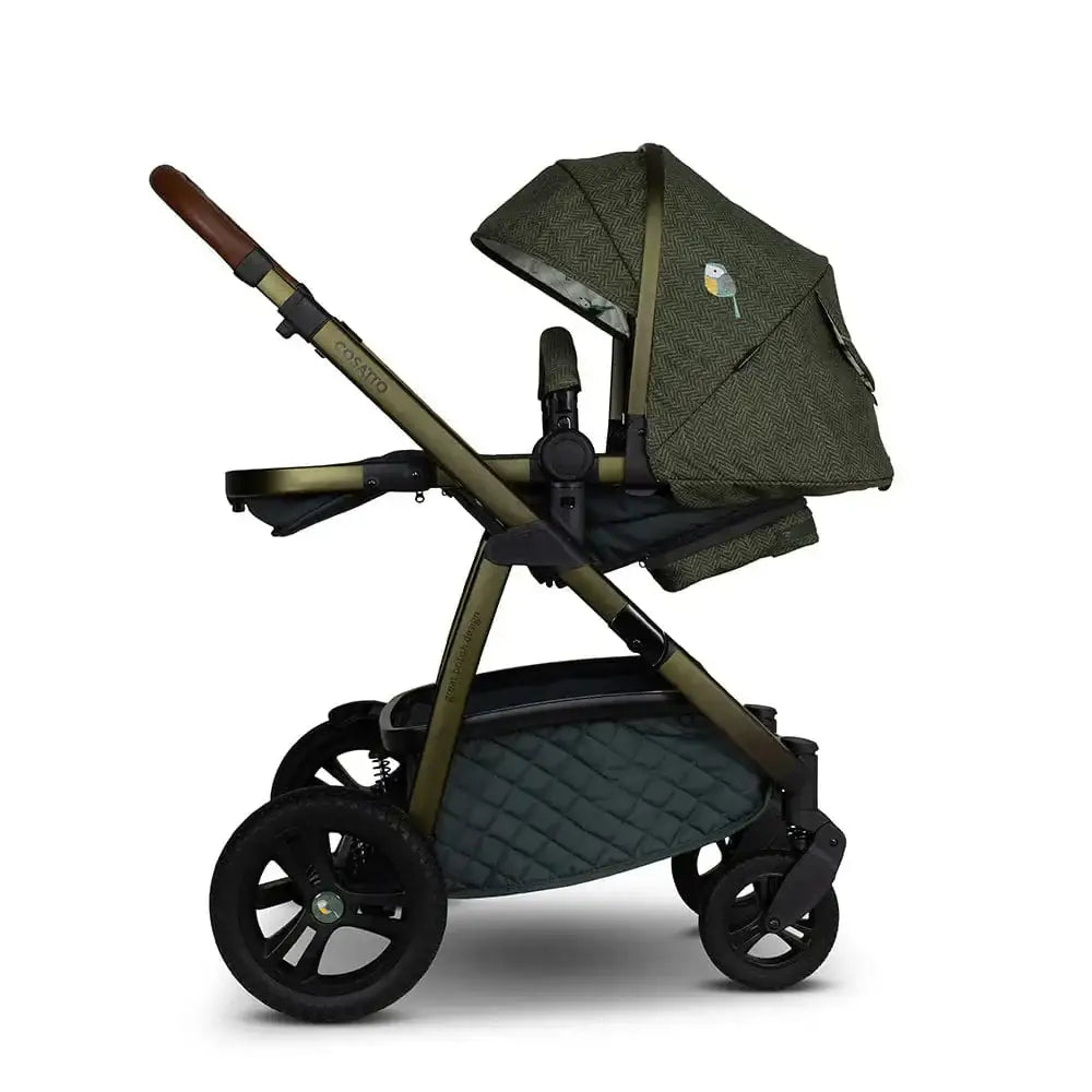 Cosatto Wow 3 Rotate Bundle – Bureau | Travel System with Carrycot + Acorn 2 i-Size Car Seat & Rotating Base Cosatto