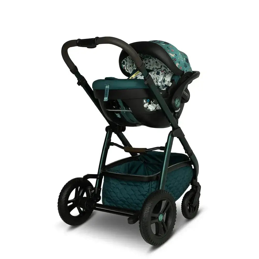 Cosatto Wow 3 Rotate Bundle –Masquerade | Travel System with Carrycot + Acorn 2 i-Size Car Seat & Rotating Base Cosatto