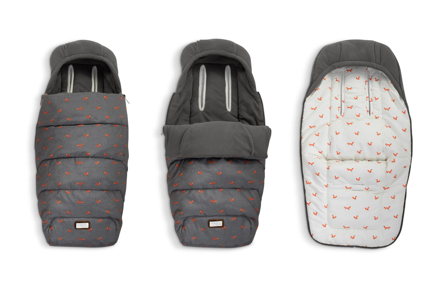 Cosatto Wow 3 Rotate & Recline Cozy Bundle Foxling – Travel System with Carrycot, Acorn Recline i-Size Car Seat & Rotating Base Cosatto