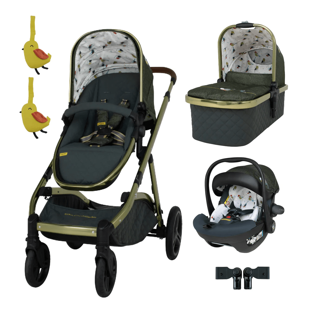 Cosatto Wow XL 3 in 1 Single to Double Travel System with i Size Car Seat Bundle in Bureau Baby Boutique UK