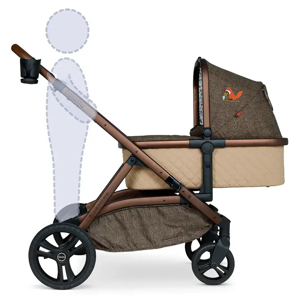Cosatto Wow XL 3 in 1 Travel System i-Size Car Seat Bundle - Foxford Hall Cosatto
