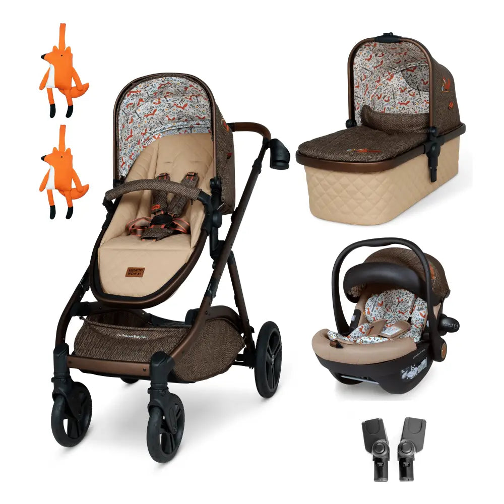 Cosatto Wow XL 3 in 1 Travel System i-Size Car Seat Bundle - Foxford Hall Cosatto