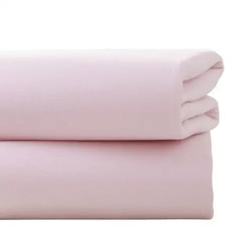 Cot Bed Flannelette Sheet 2pk Pink My Store