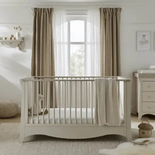 Cuddle Co Clara 2 Piece Nursery Furniture Set - Cashmere and Ash Cuddle Co
