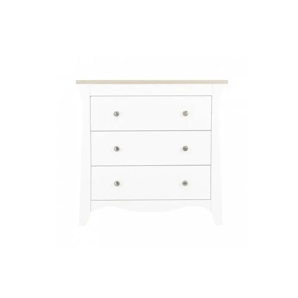 Cuddle Co Clara 2 Piece Nursery Furniture Set - White and Ash Cuddle Co