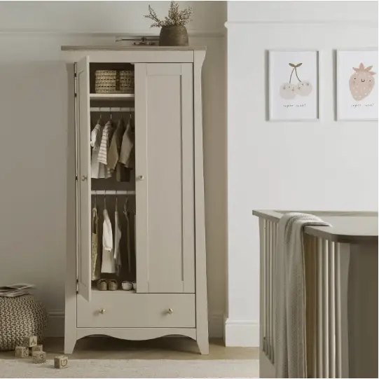 Cuddle Co Clara 3 Piece Nursery Furniture Set - Cashmere and Ash Cuddle Co