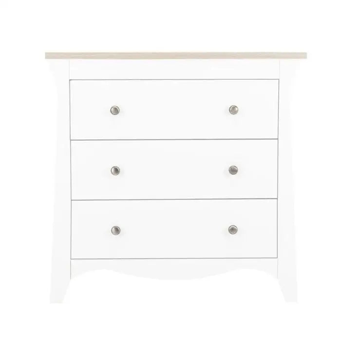 Cuddle Co Clara 3 piece Nursery Furniture Set in White Ash General Cuddle Co