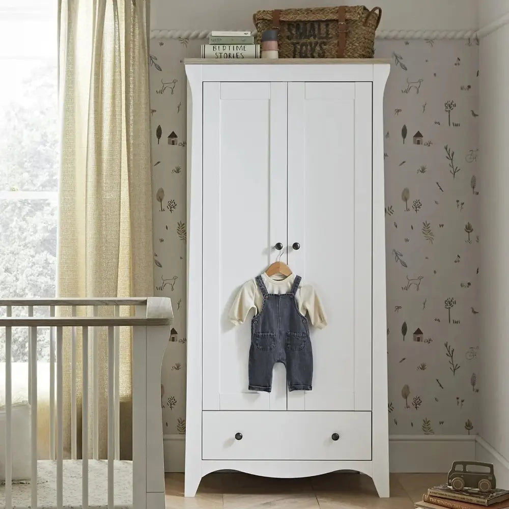 Cuddle Co Clara 3 piece Nursery Furniture Set in White Ash General Cuddle Co