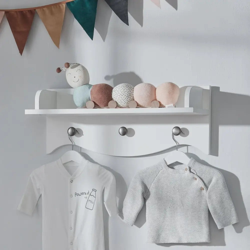 Cuddle Co Clara Nursery Shelf - White General Cuddle Co