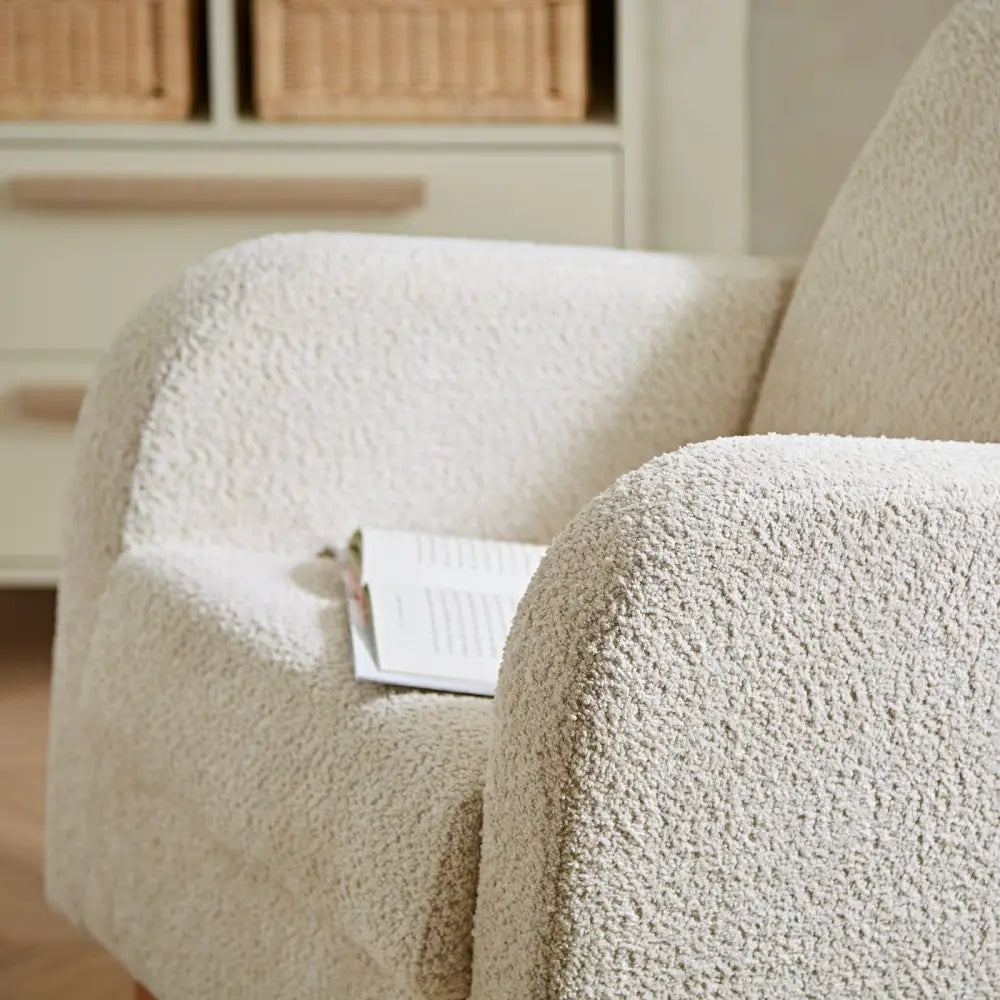 Cuddle Co Etta Nursing Chair - Boucle Mushroom General Cuddle Co