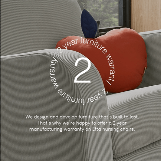 Cuddle Co Etta Nursing Chair - Pebble Grey Cuddle Co