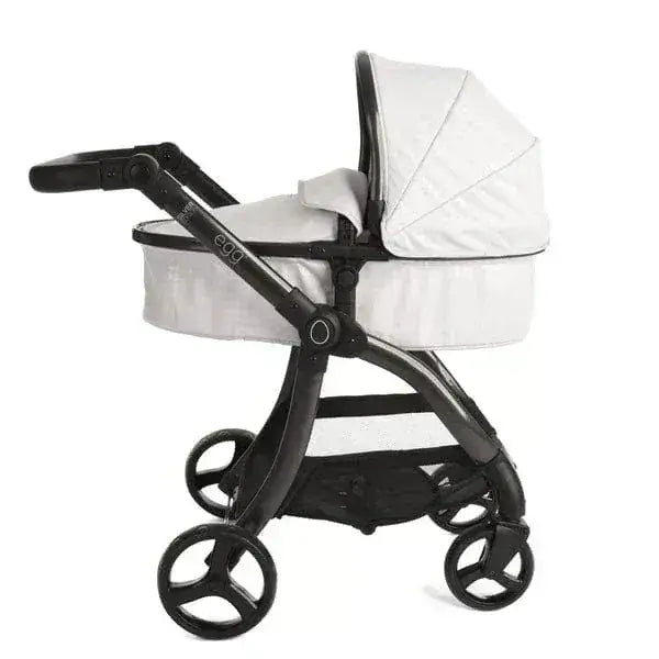 Egg Dolls Pram New 2025 Colour - Houndstooth Silver Roma