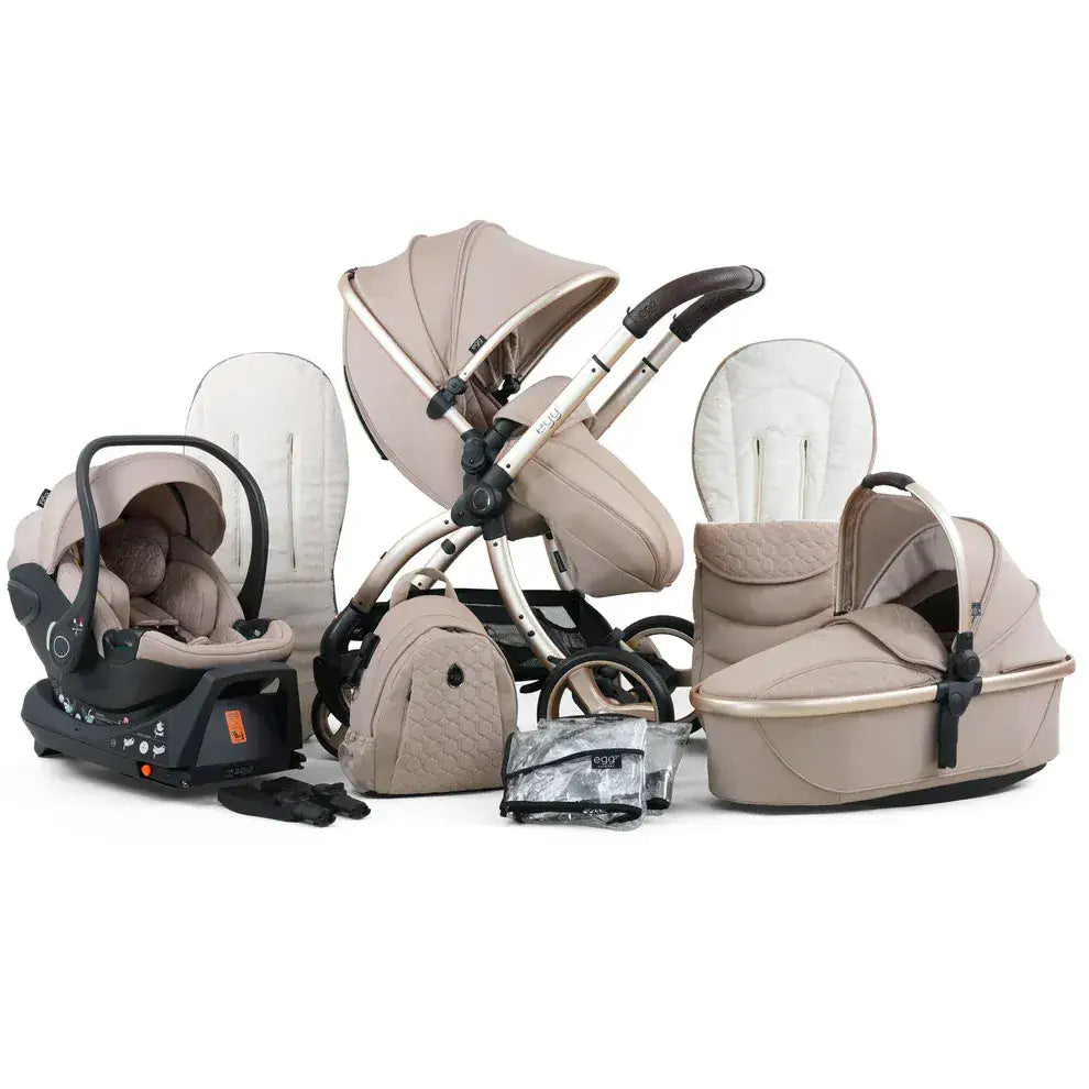 egg stroller and car seat Egg3 Feather Luxury Bundle