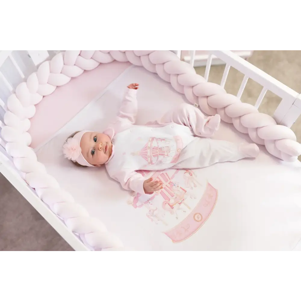 First Baby Luxury Carousel Baby Grow - Pink
