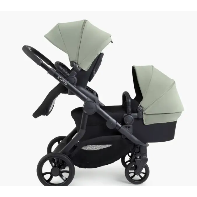 iCandy Orange 4 Double Pushchair Bundle - Pistachio iCandy