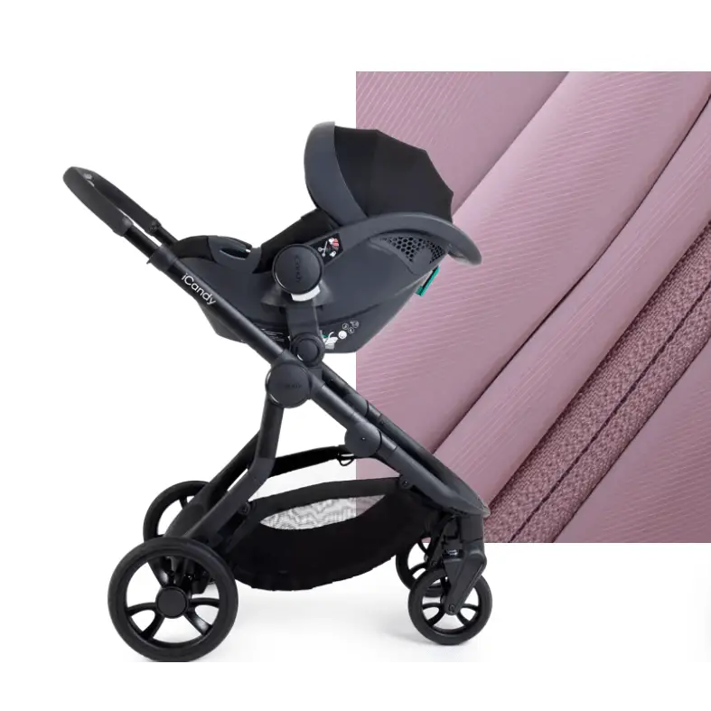 iCandy Orange 4 Double Pushchair Bundle - Rose Pink iCandy