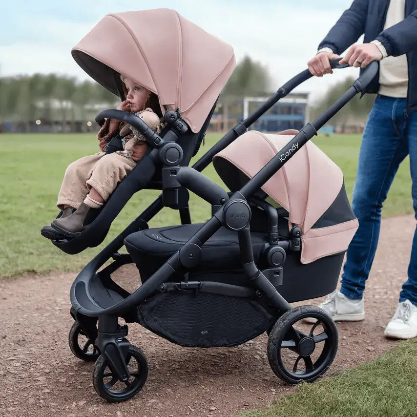 iCandy Orange 4 Double Pushchair Bundle - Rose Pink iCandy