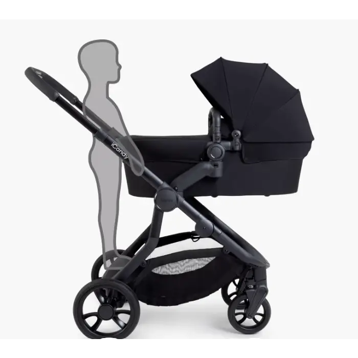iCandy Orange 4 Single Pushchair Bundle - Jet Black iCandy