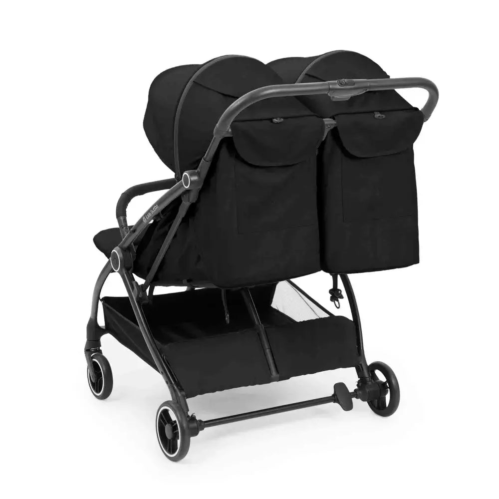 Ickle Bubba Aries Auto Fold Double Stroller –Black